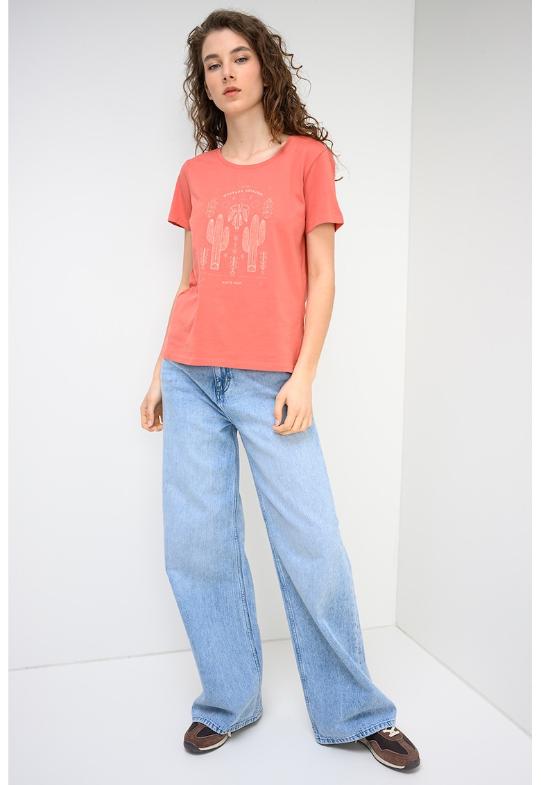 Tricou cu imprimeu grafic Alma - Roz deschis prafuit