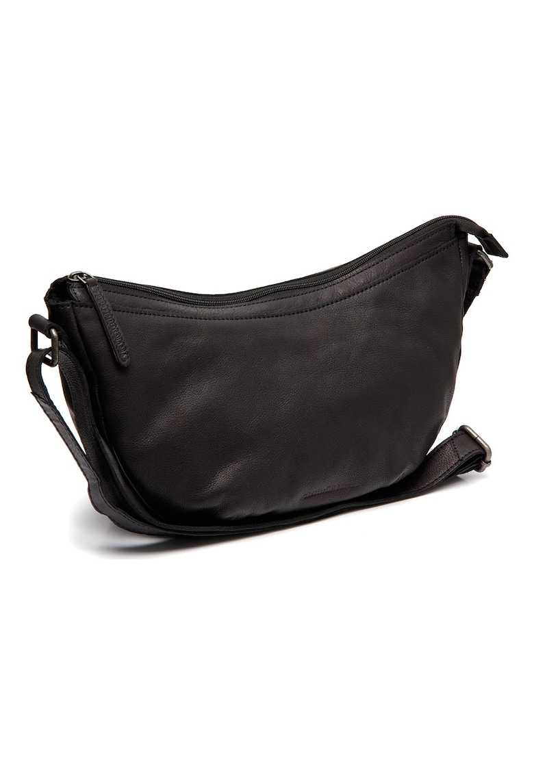 Geanta umar de dama din piele naturala - Clarita - Negru - 35 x 10 x 17 cm