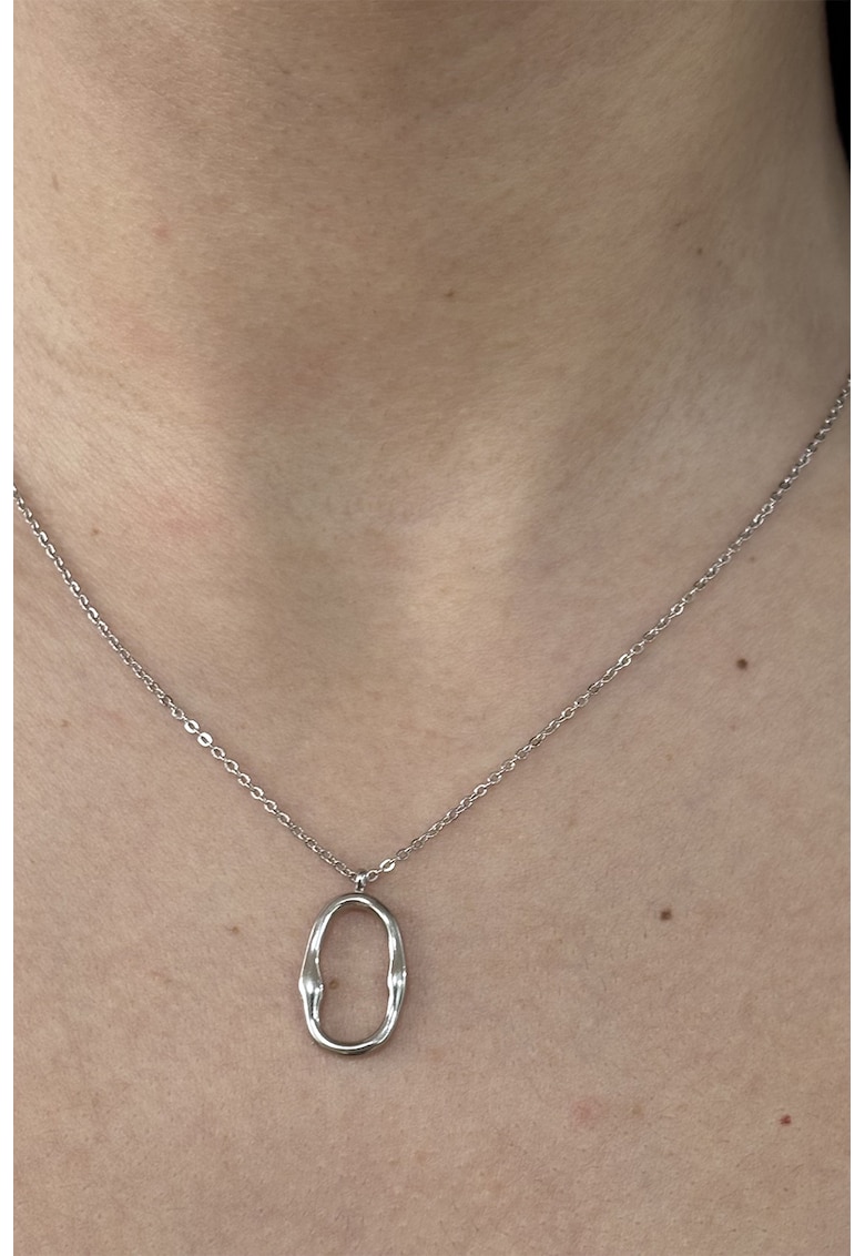 Colier din argint veritabil cu pandantiv - Argintiu