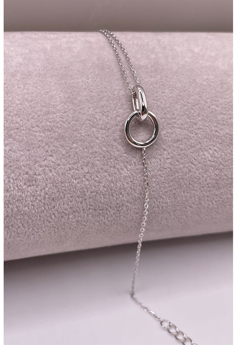 Bratara din argint 925 cu element din lant - Argintiu
