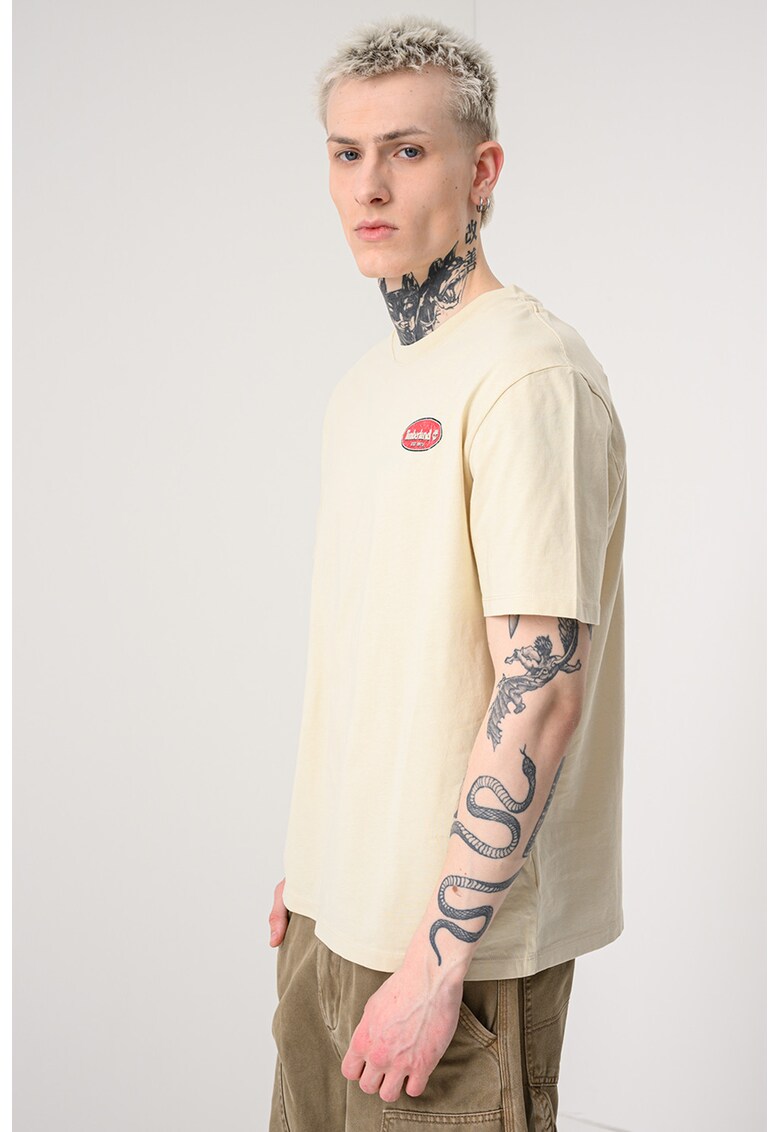Tricou din bumbac Gas Station - Rosu/Bej