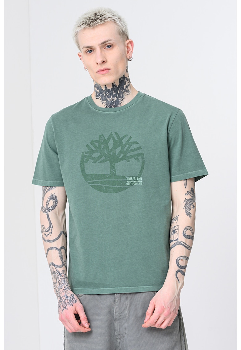 Tricou cu imprimeu logo Merrymack - Verde feriga