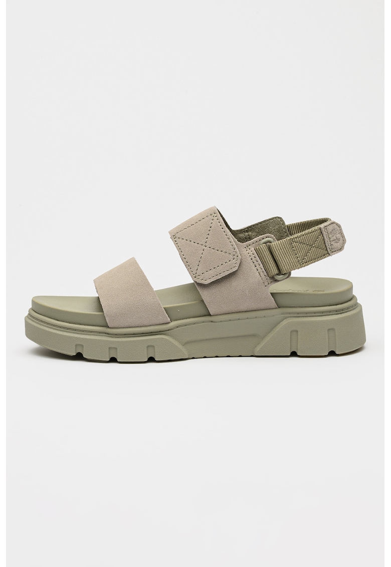Sandale din piele intoarsa cu inchidere velcro Greyfield - Grej