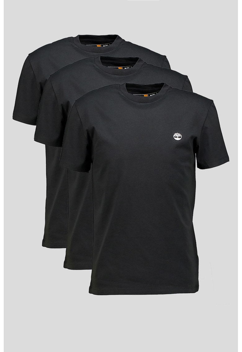 Set de tricouri slim fit - 3 piese - Negru