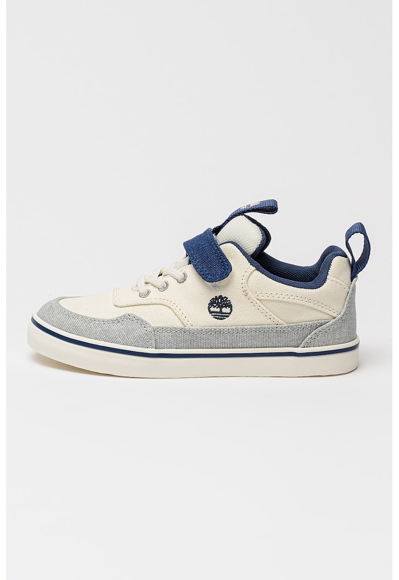 Pantofi sport Stoe Jump din panza cu banda velcro - Albastru inchis/Alb murdar