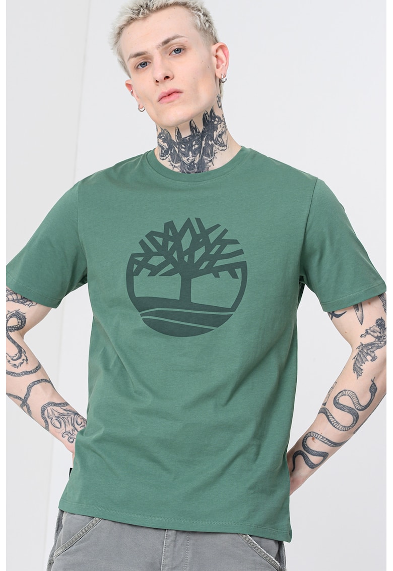 Tricou de bumbac Northwood Tree - Verde