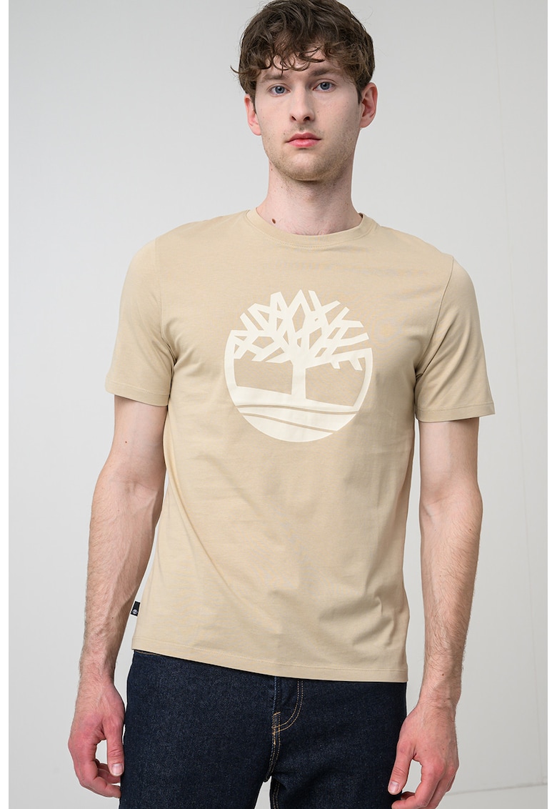 Tricou de bumbac Northwood Tree - Bej