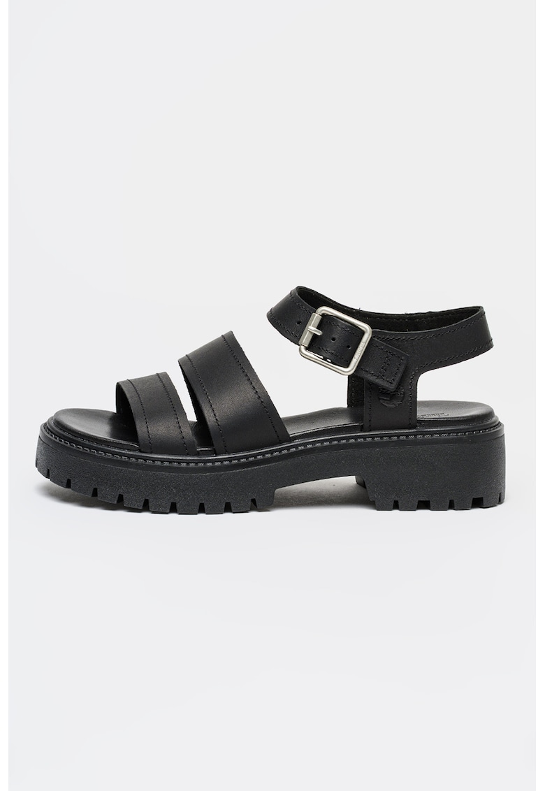 Sandale din piele Stone Street - Negru