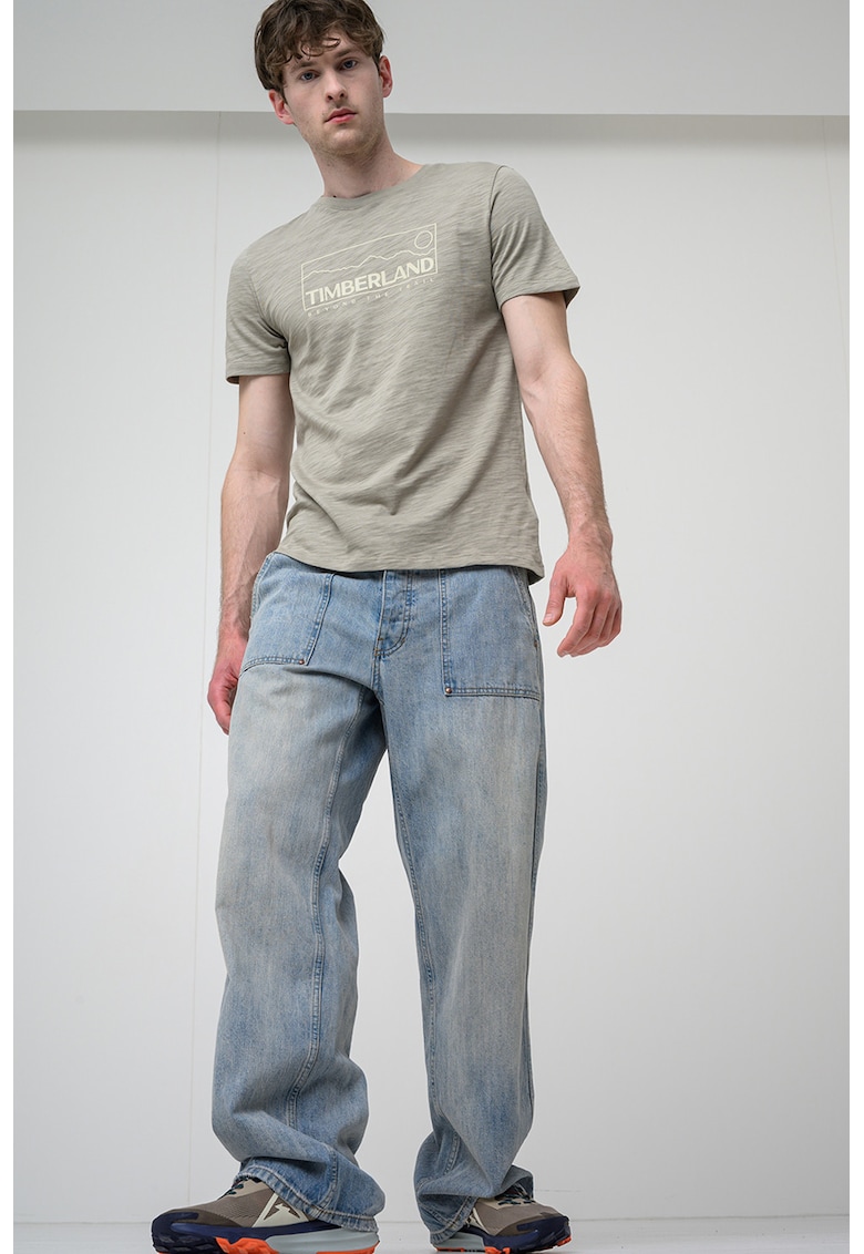 Tricou cu imprimeu grafic Outlined - Maro taupe deschis