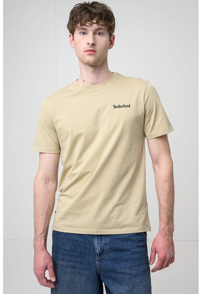 Tricou cu imprimeu grafic cu urs - Bej inchis
