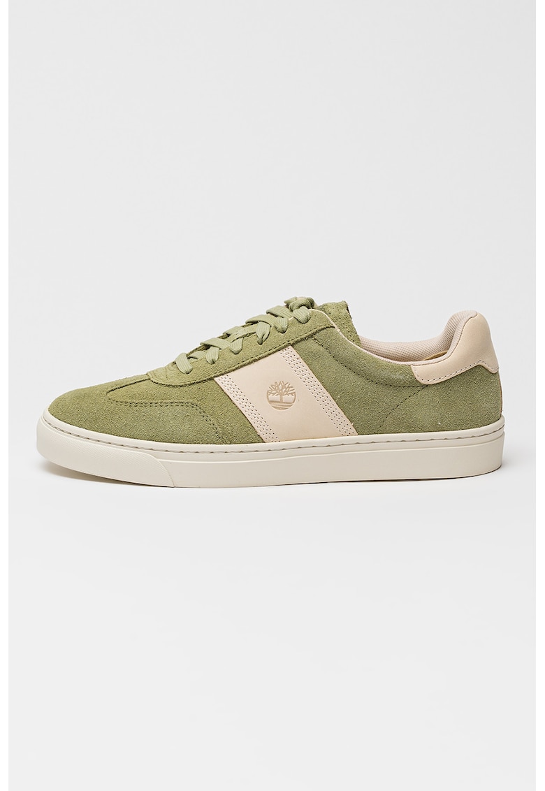 Pantofi sport Lisbon din piele - Verde deschis/Bej deschis
