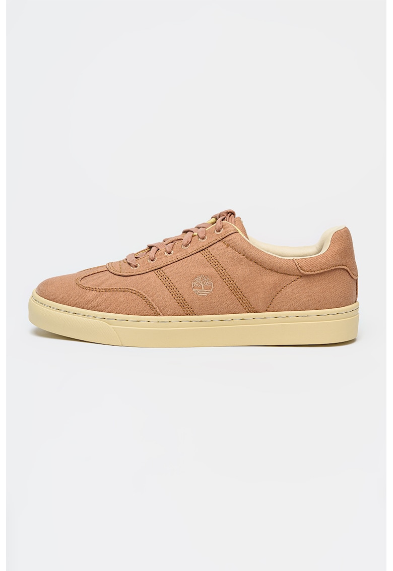 Pantofi sport low-cut cu sireturi - Maro