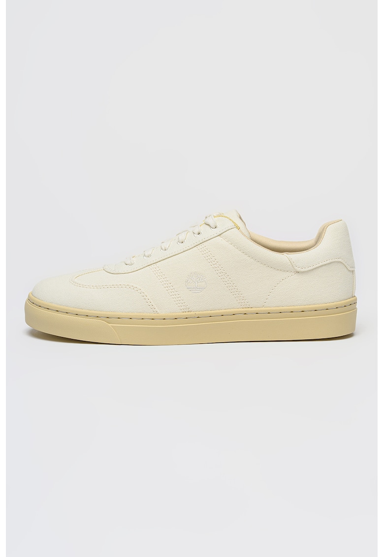 Pantofi sport low-cut cu sireturi - Alb murdar