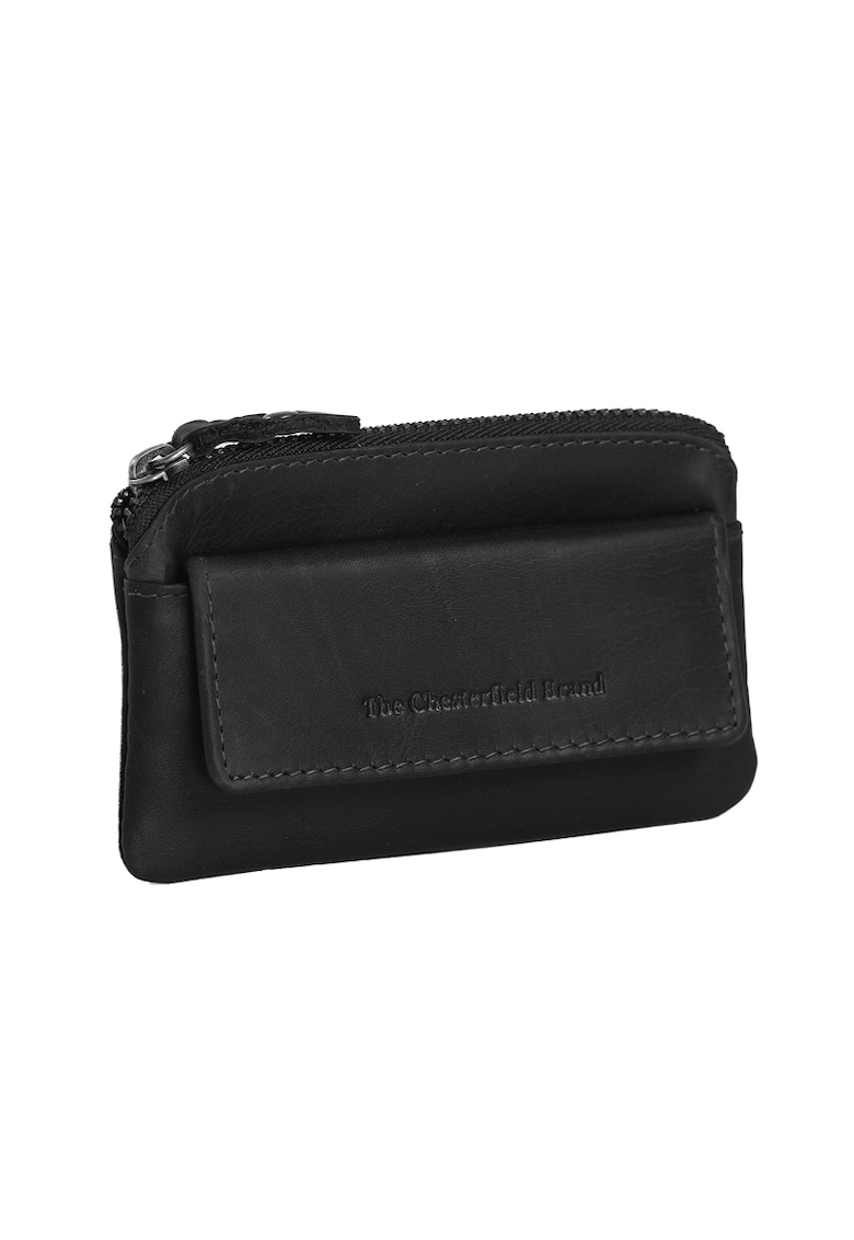 Portofel chei unisex piele naturala - Oliver - - Negru