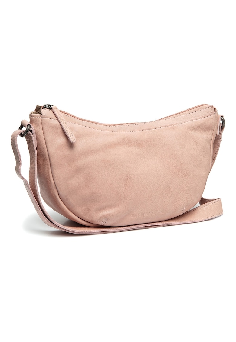 Geanta umar de dama din piele naturala - Clarita - Roz pal - 35 x 10 x 17 cm