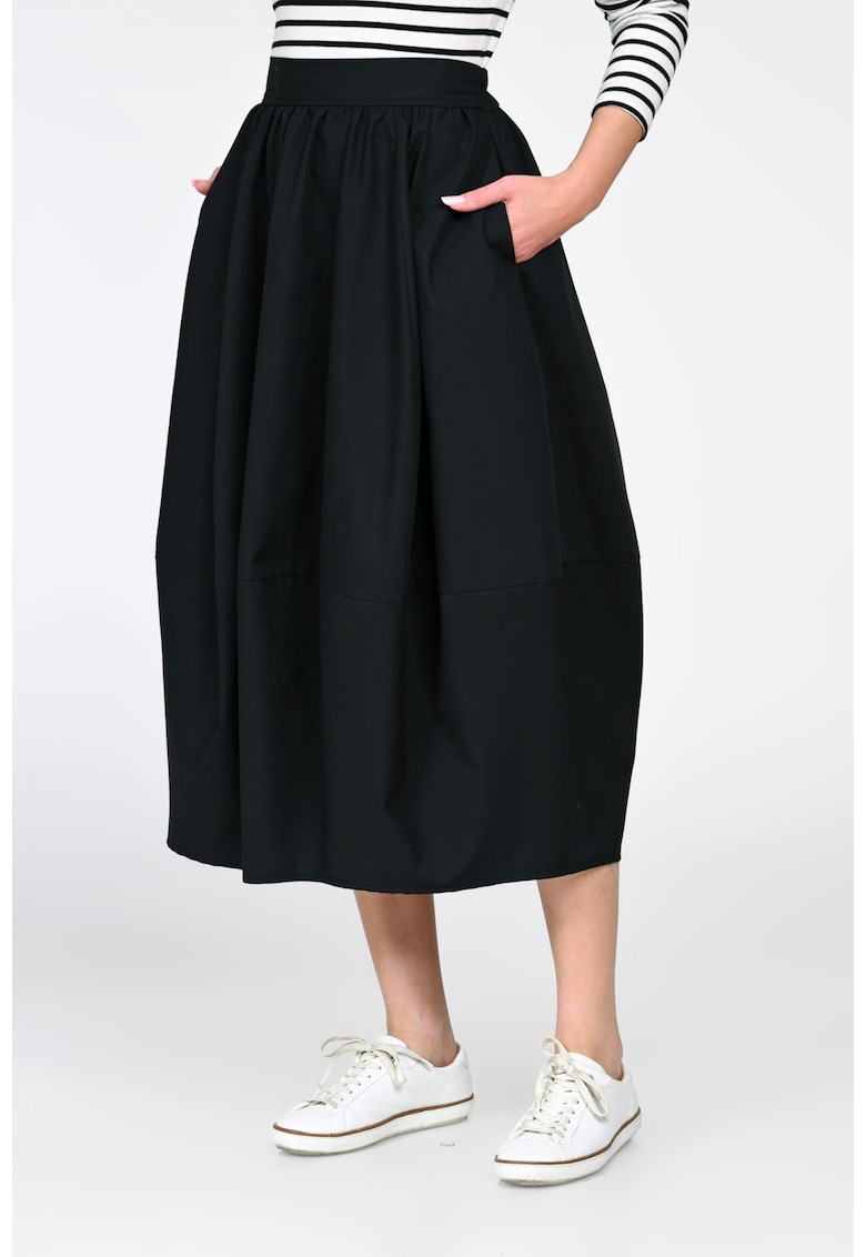 Fusta midi cu model bufant