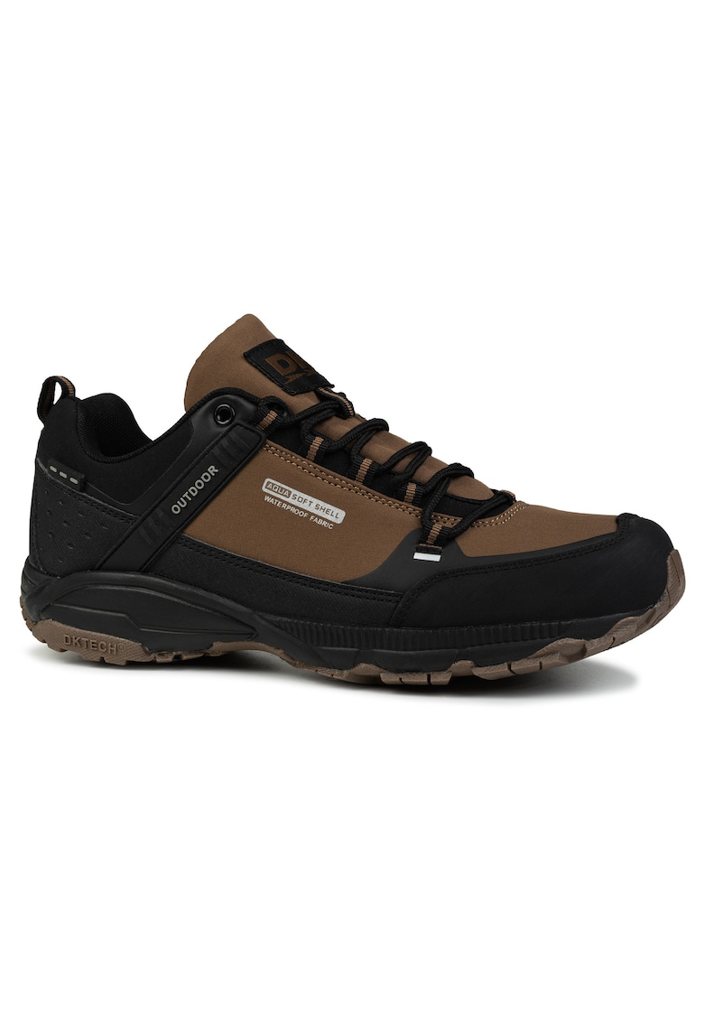 Pantofi sport barbati PREDATOR LOW - trekking - negru/maro - material softshell - Brun