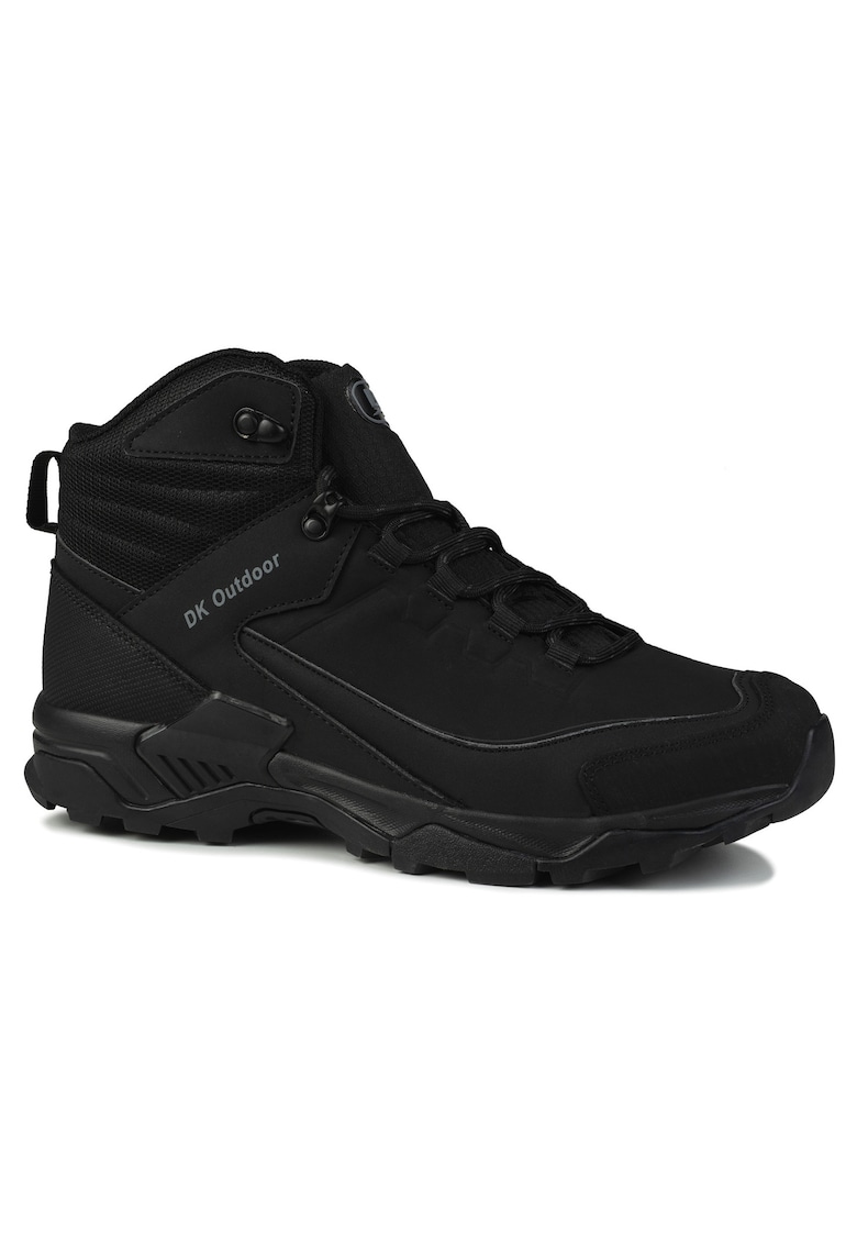 Pantofi sport barbati trekking - negru - material sintetic - talpa cauciuc