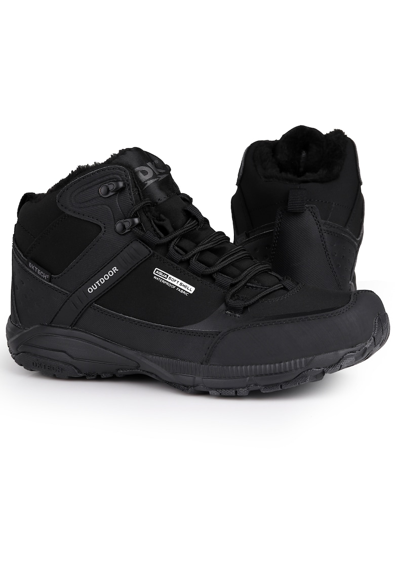 Bocanci barbati Predator High - negru - material sintetic - gheata inalta - captuseala termoizolanta