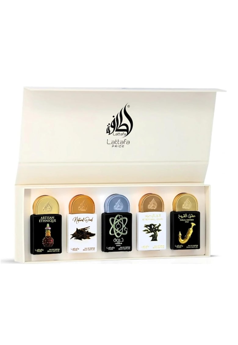 Set Apa de Parfum Unisex – Artisan Ethnique 20ml - Natural Oud20 ml - Tharwah Silver 20 ml - Eternal Oud 20ml - Shuyukh Gold 20ml