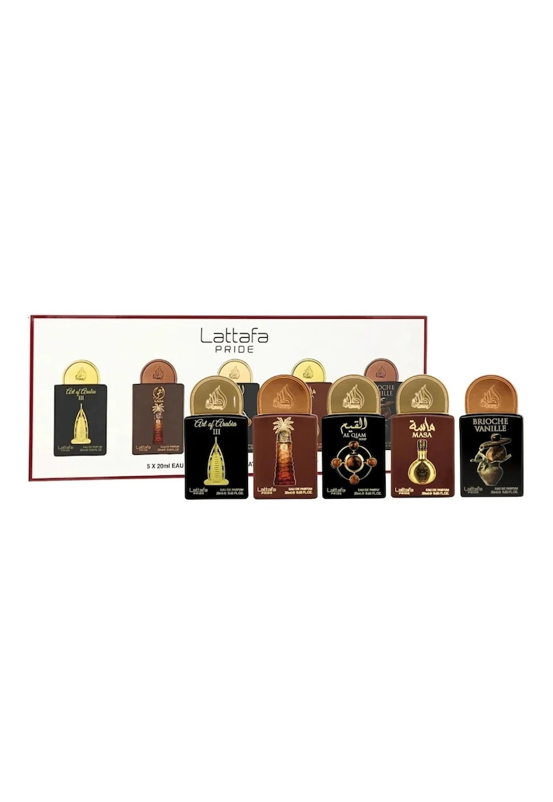 Set Apa de Parfum Unisex – Art of Arabia III 20 ml - Ajwaa 20 ml - Al Qiam Gold 20 ml - Masa 20 ml - Brioche Vanille 20 ml