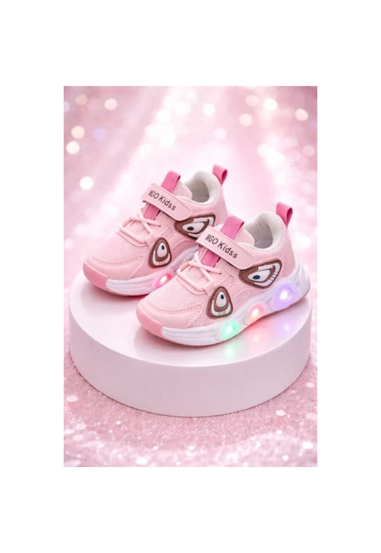 Adidasi roz cu luminite panda new style