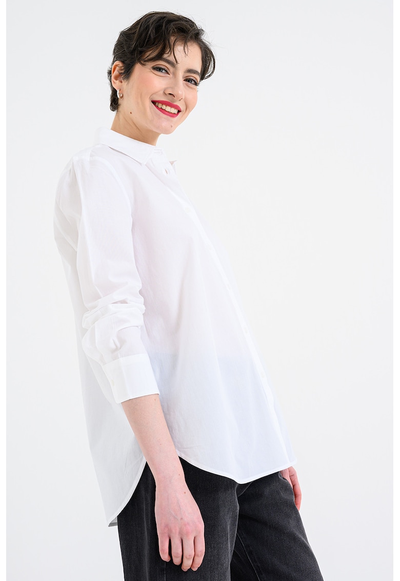 Camasa lejera cu guler clasic - Alb optic