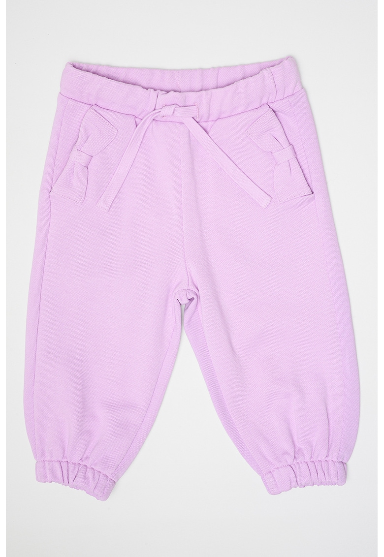 Bluza de trening din bumbac cu snur de ajustare in talie - Lila