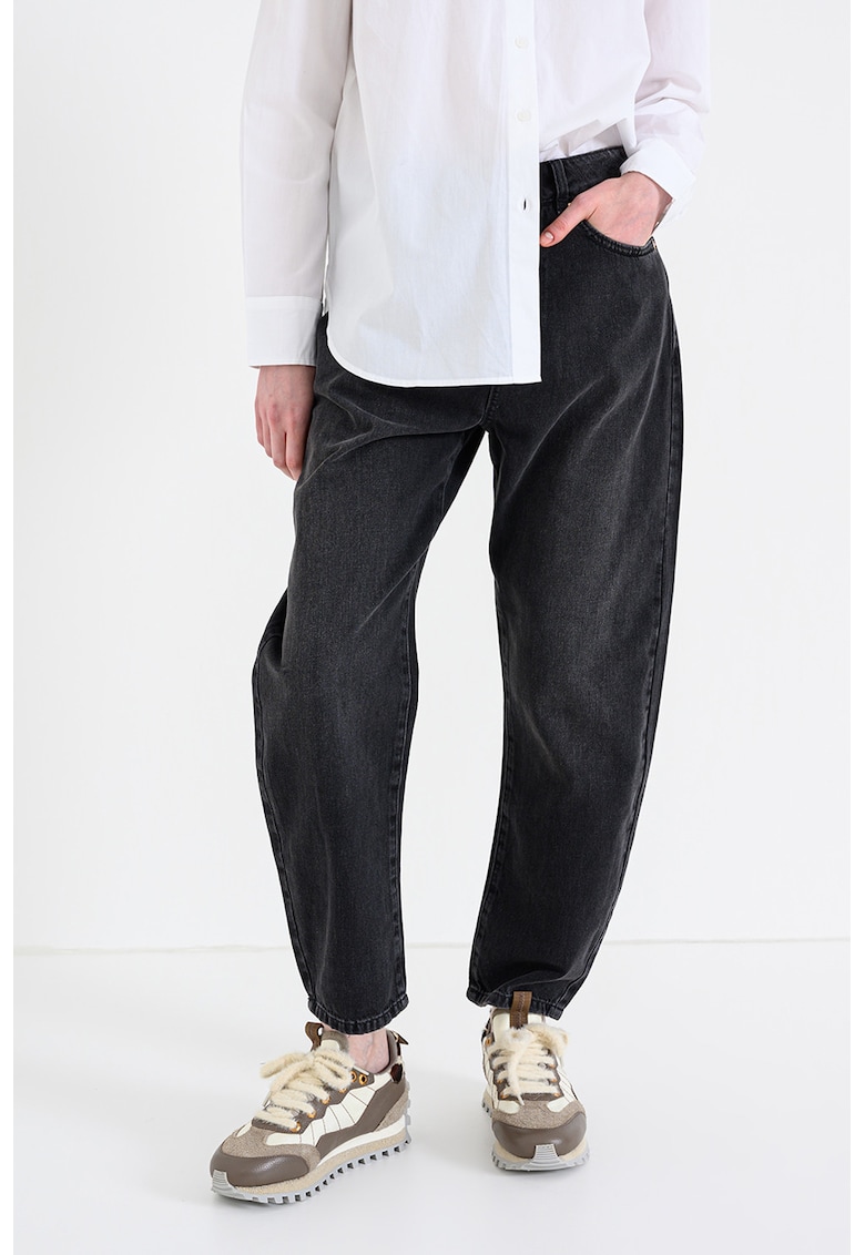 Blugi relaxed-fit cu design 5 buzunare - Negru stins