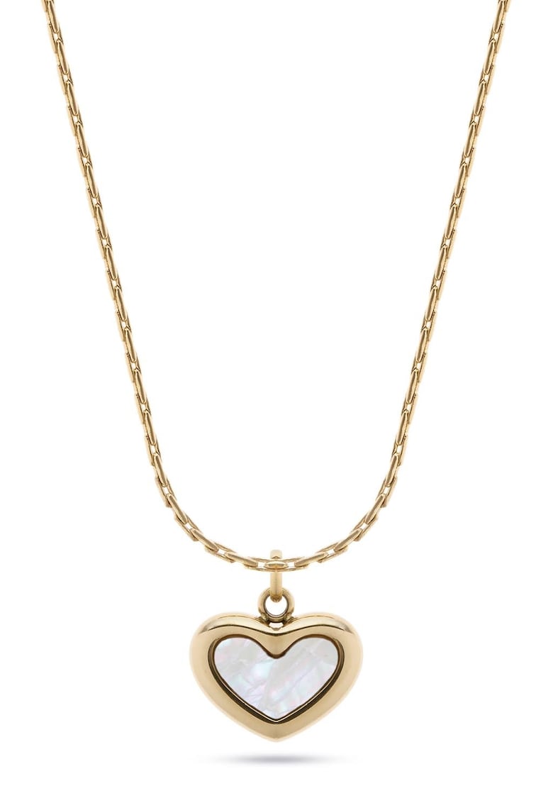 Colier din otel inoxidabil cu pandantiv cu inima - Auriu