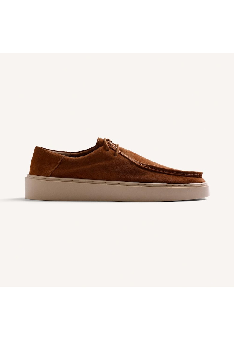 Mocasini de piele intoarsa Butere - Caramel