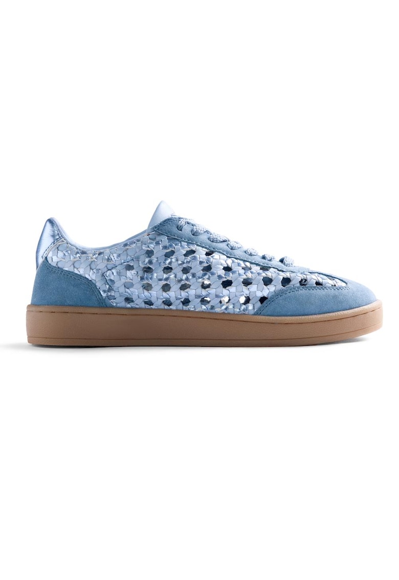 Pantofi sport cu aspect impletit Hinckley - Albastru deschis