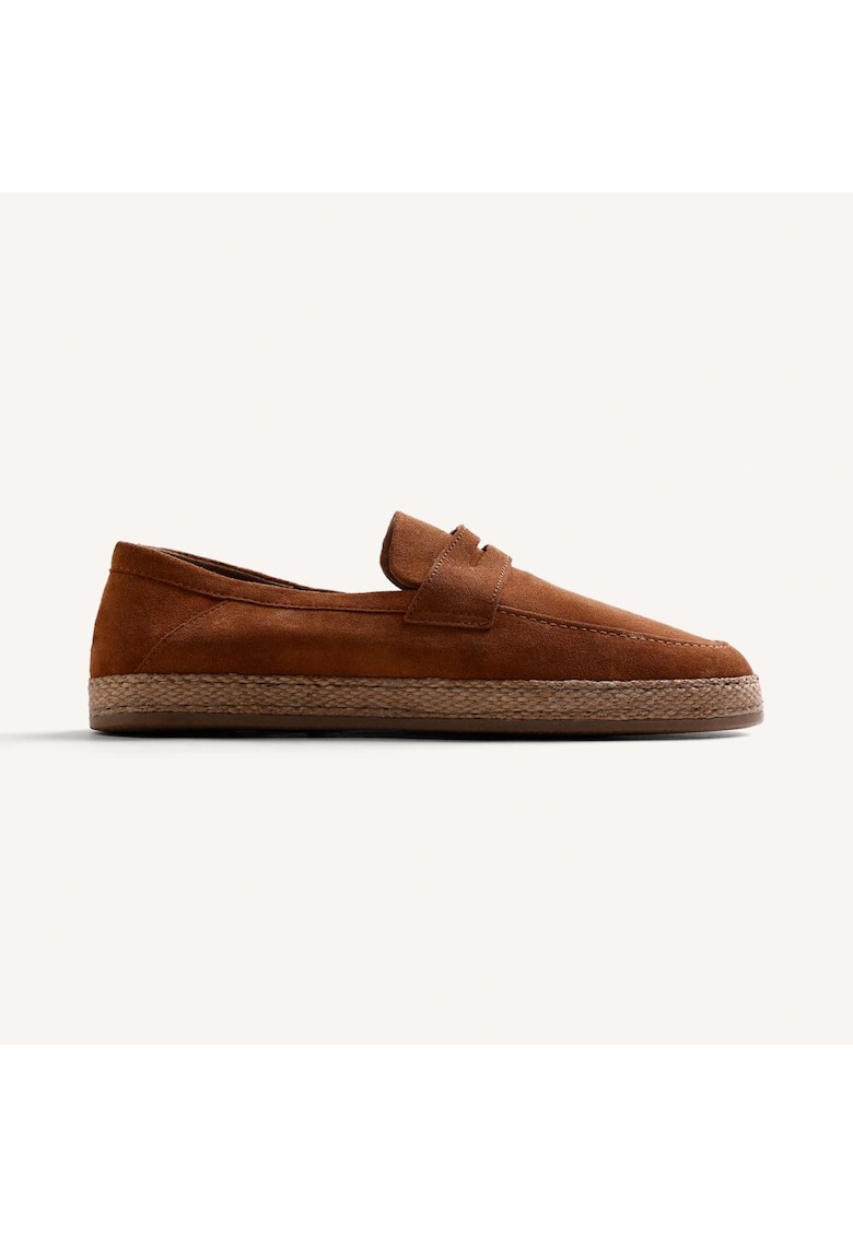 Espadrile din piele intoarsa Juja - Caramel