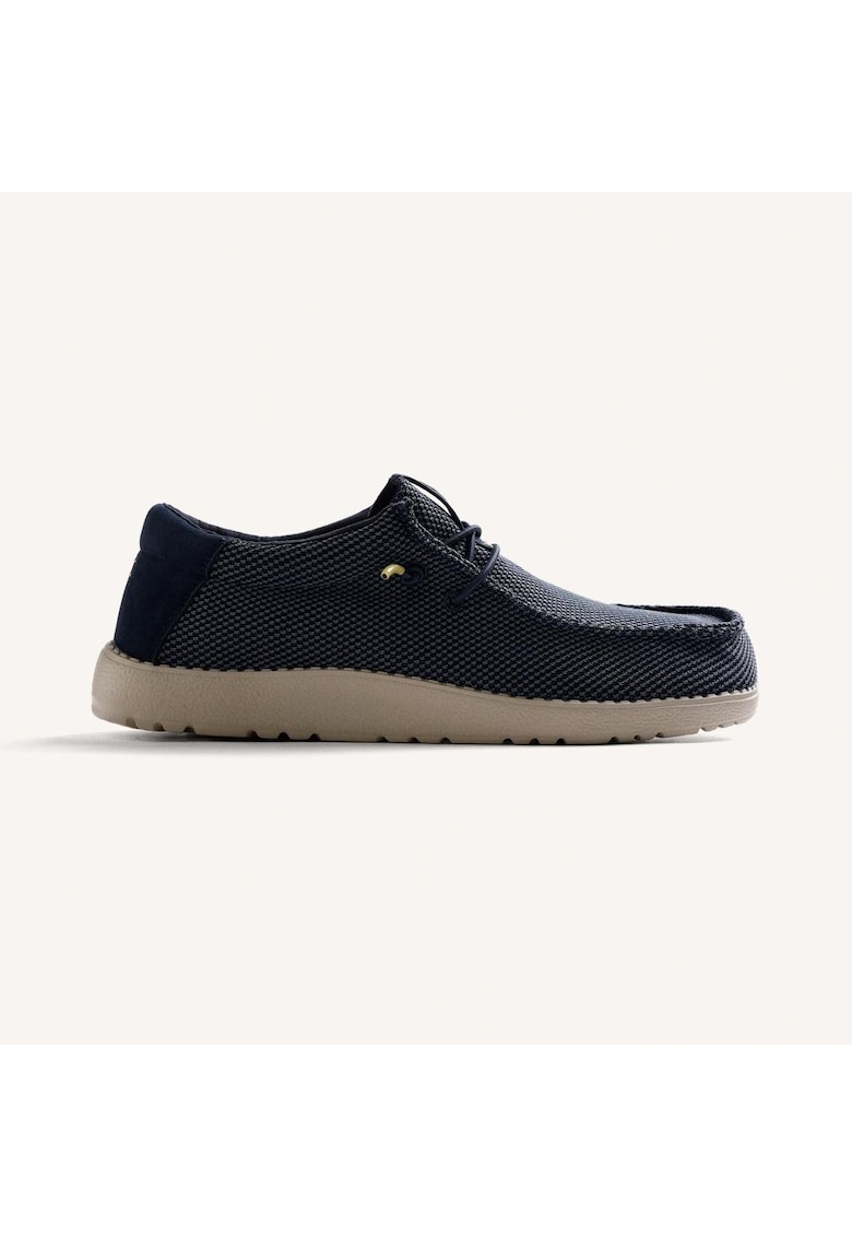 Pantofi loafer din material textil Masbate Wallabee - Bleumarin