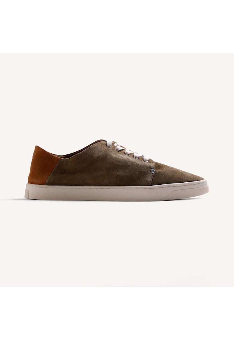 Pantofi sport Mawanza din piele intoarsa - Kaki
