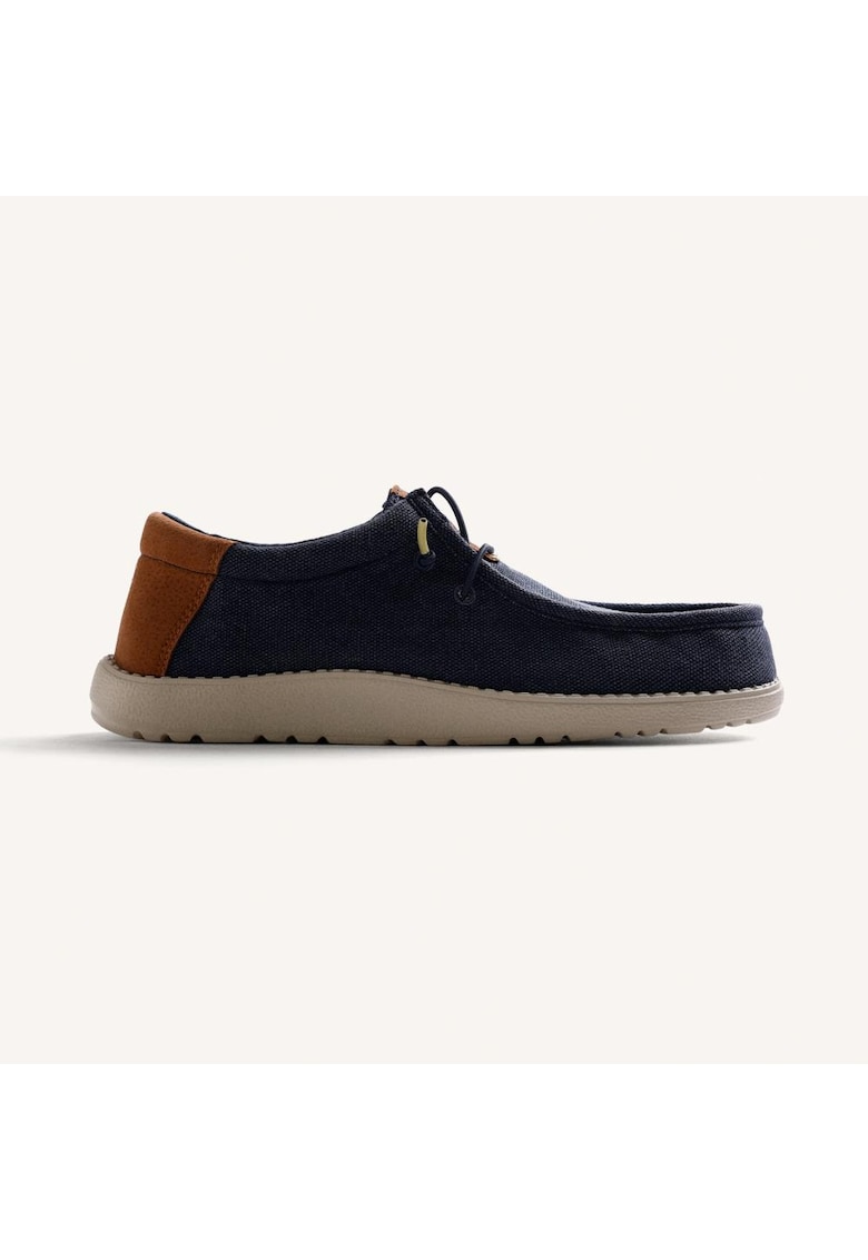 Pantofi boat cu model uni Orford - Bleumarin