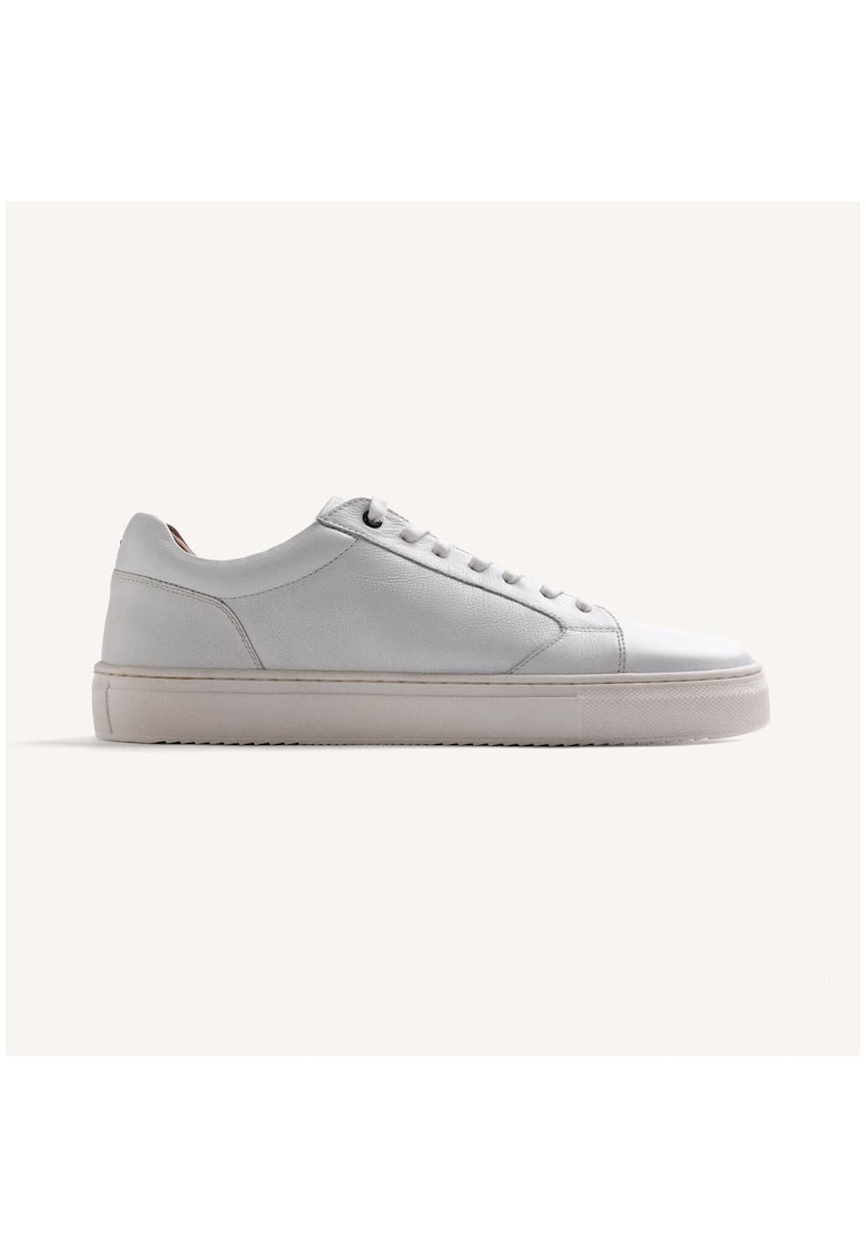 Pantofi sport low-cut cu model uni - Alb murdar