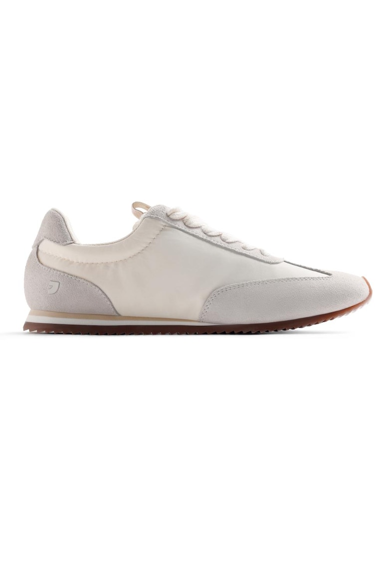 Pantofi sport Blair din piele intoarsa cu insertii din material textil - Alb murdar