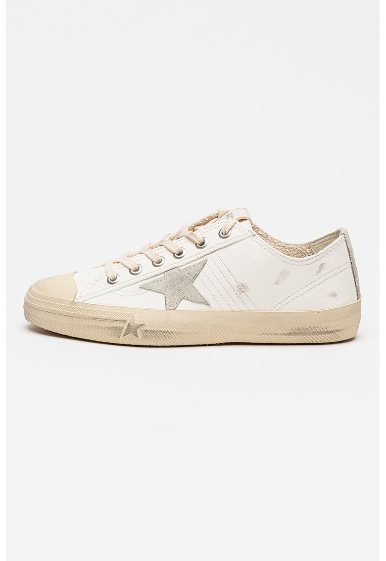 Pantofi sport V-Star din piele - Alb murdar/Bej deschis