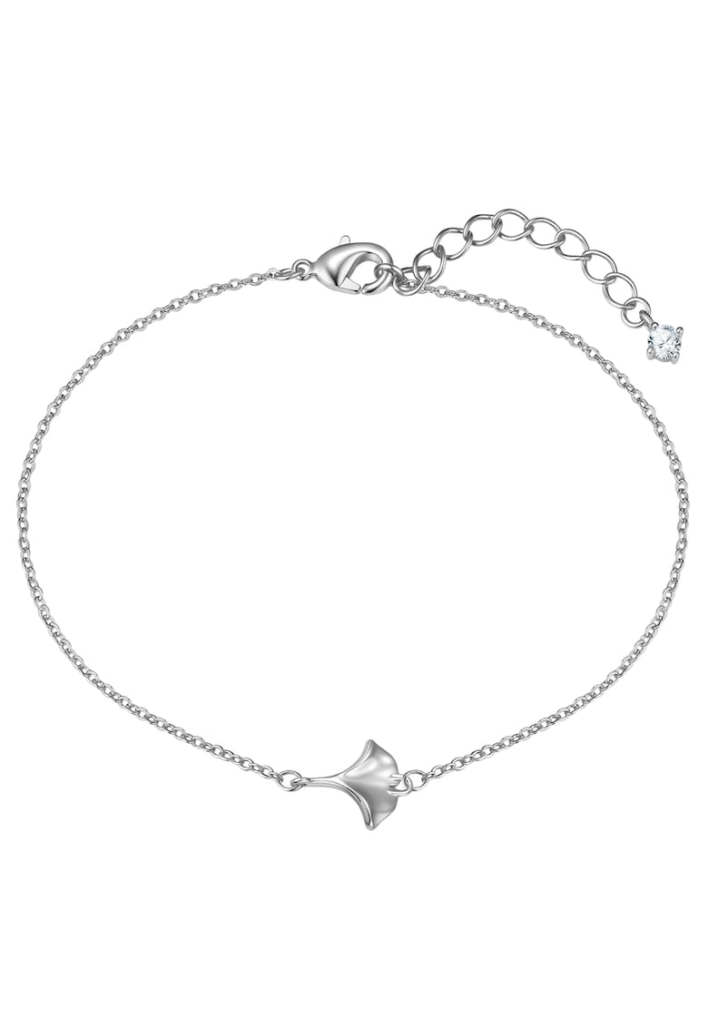 Bratara placata cu rodiu si decorata cu talisman si zirconia - Argintiu