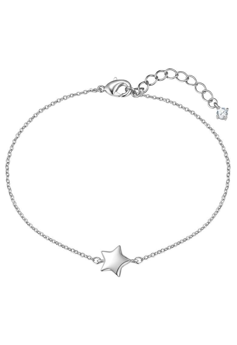 Bratara cu talisman in forma de stea si zirconia - Argintiu
