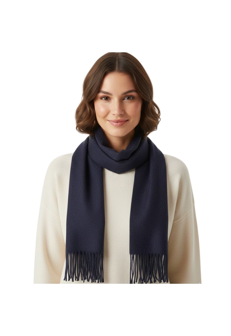 Fular cu franjuri din casmir