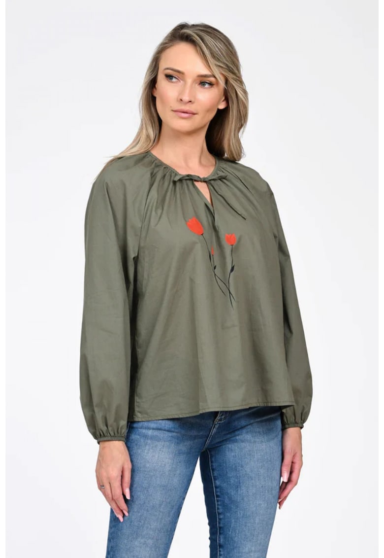 Bluza Dama - Boho - stil IE cu Pictura Realizata Manual V357A