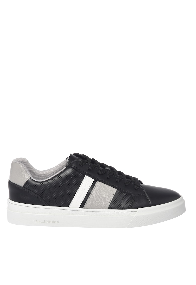 Pantofi sport low-cut de piele - Negru