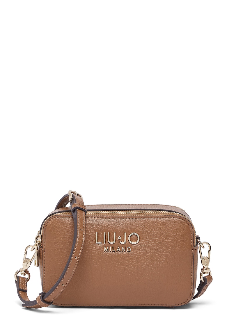 Geanta crossbody cu 2 compartimente - Caramel