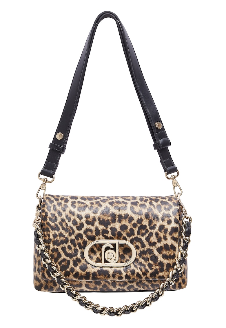 Geanta crossbody cu animal print Lapuffy - Bej