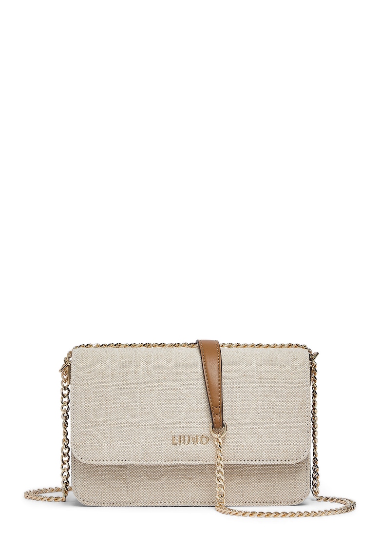 Geanta crossbody cu bareta din lant Jute - Bej