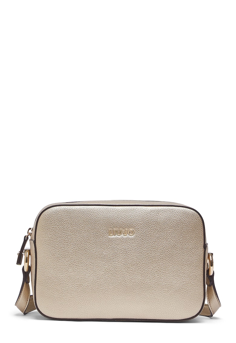 Geanta crossbody din piele ecologica - Auriu