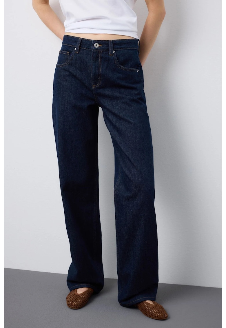 Pantaloni Denim de dama 003570430 - Albastru