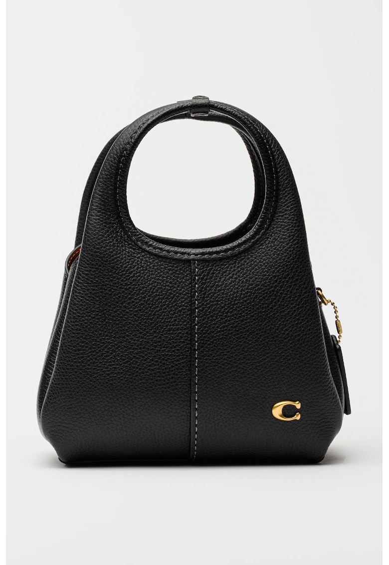 Geanta de piele cu maner Lana - Negru